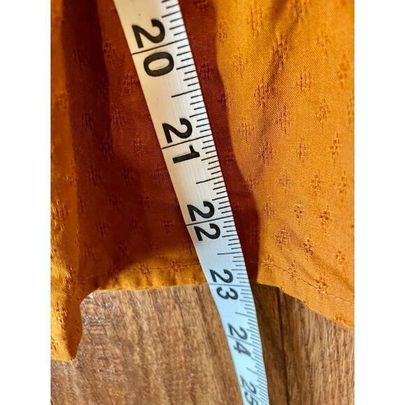 Universal threads NWT rusty orange smocked waist top small - Picture 10 of 11